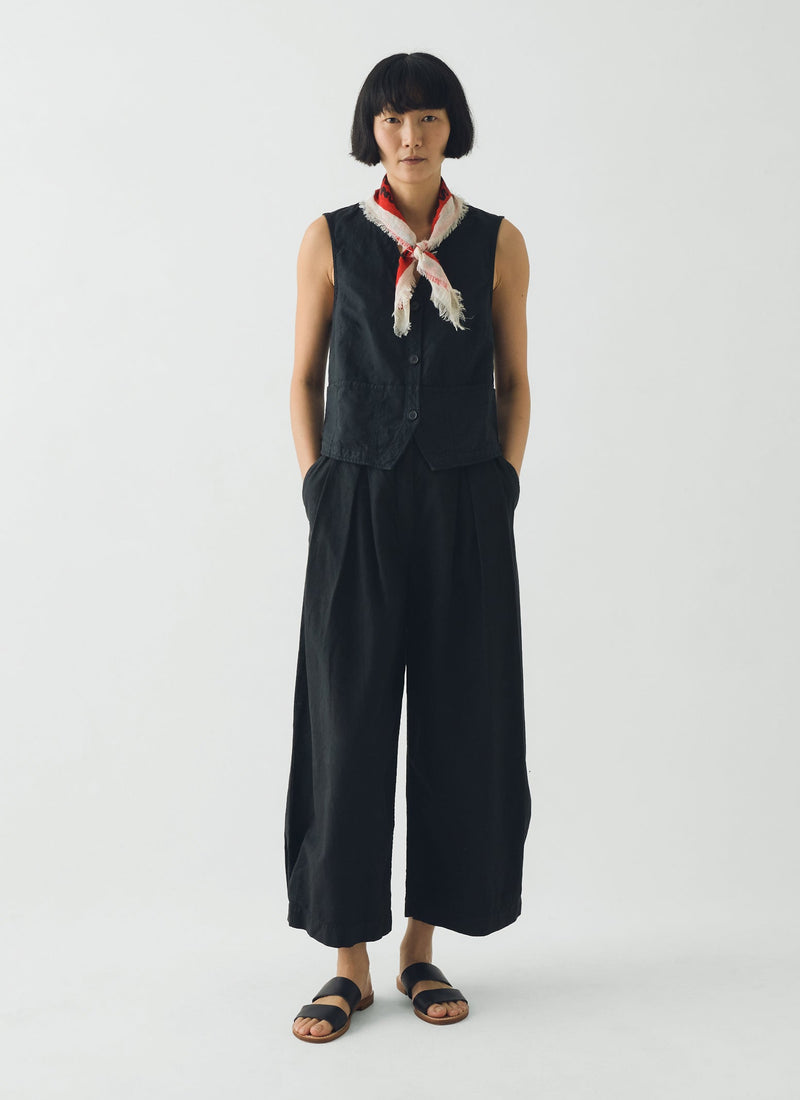Market Fish Linen Bandana | Poppy