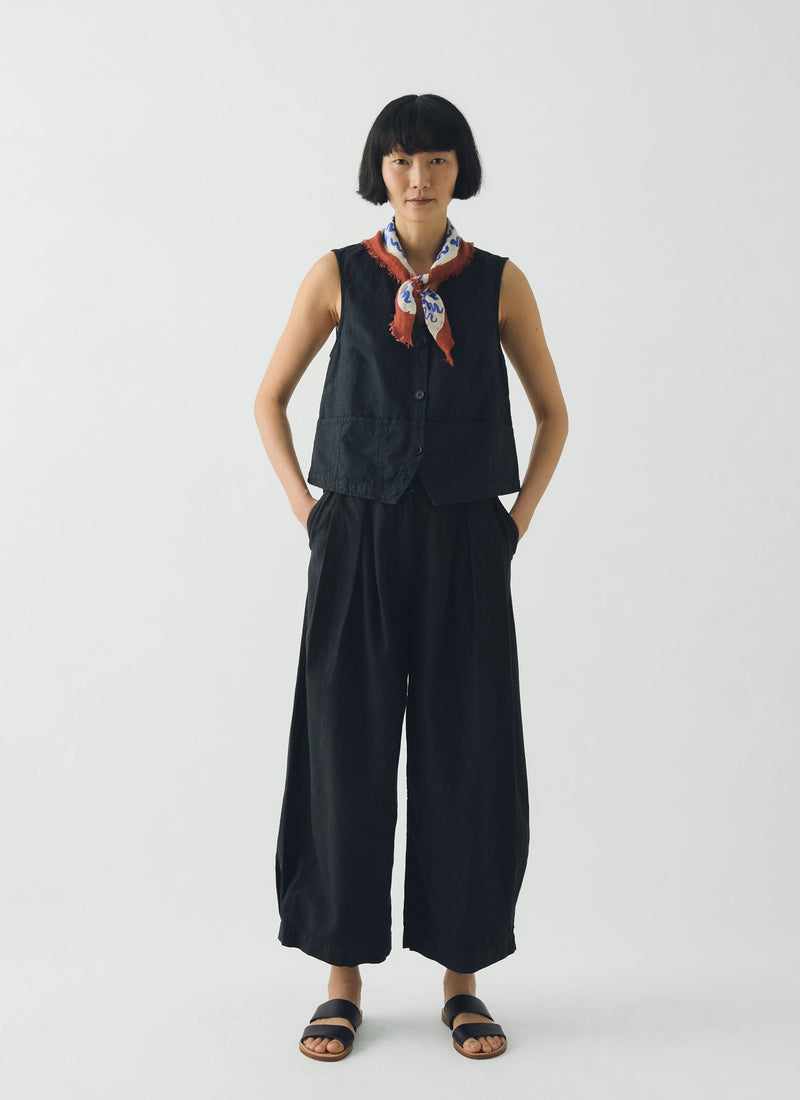 Market Fish Linen Bandana | Ecru