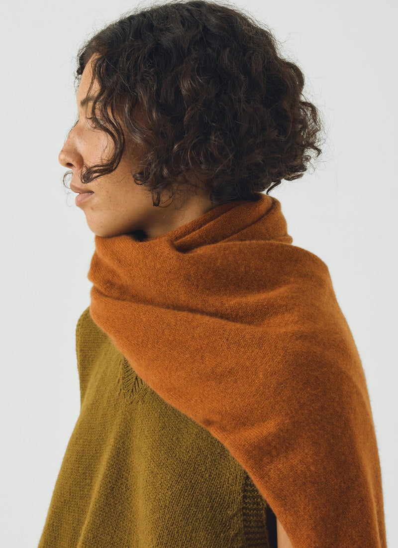 Cashmere Wool Wrap Scarf | Ginger