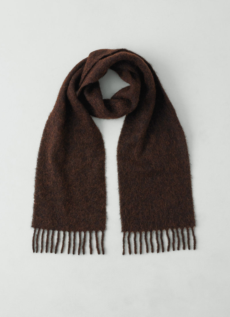 Textured Scarf | Black Walnut