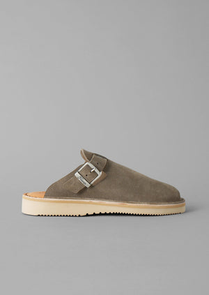 Fracap Suede Mules | Grey