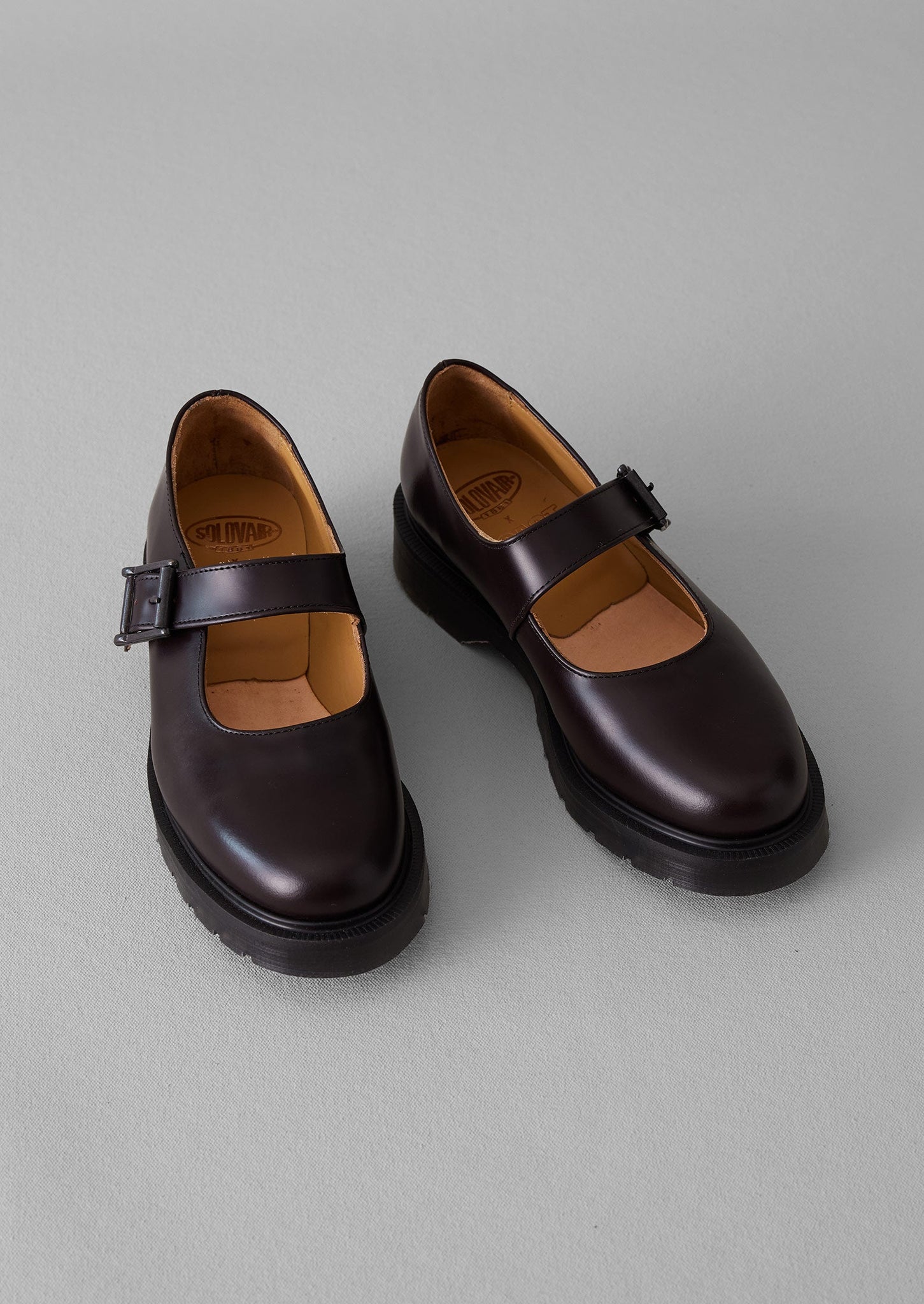 Solovair Mary Jane Shoes Cordovan TOAST