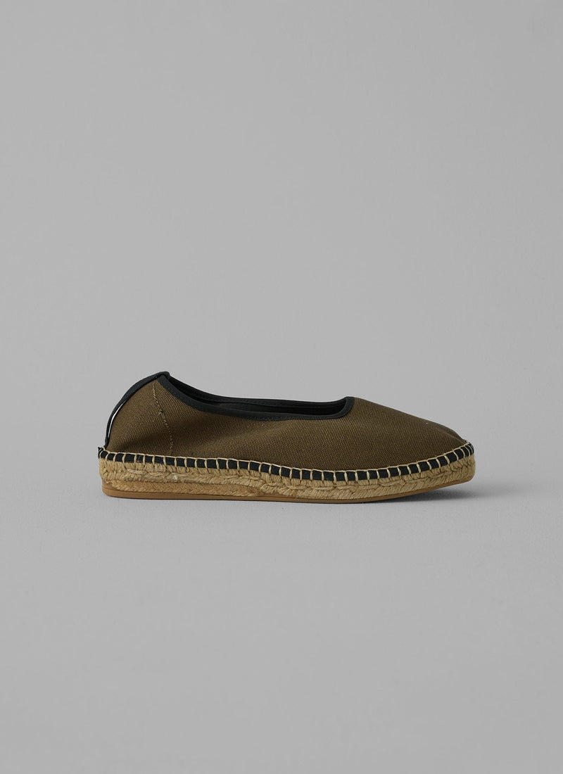 Naguisa Recycled Cotton Espadrilles | Olive