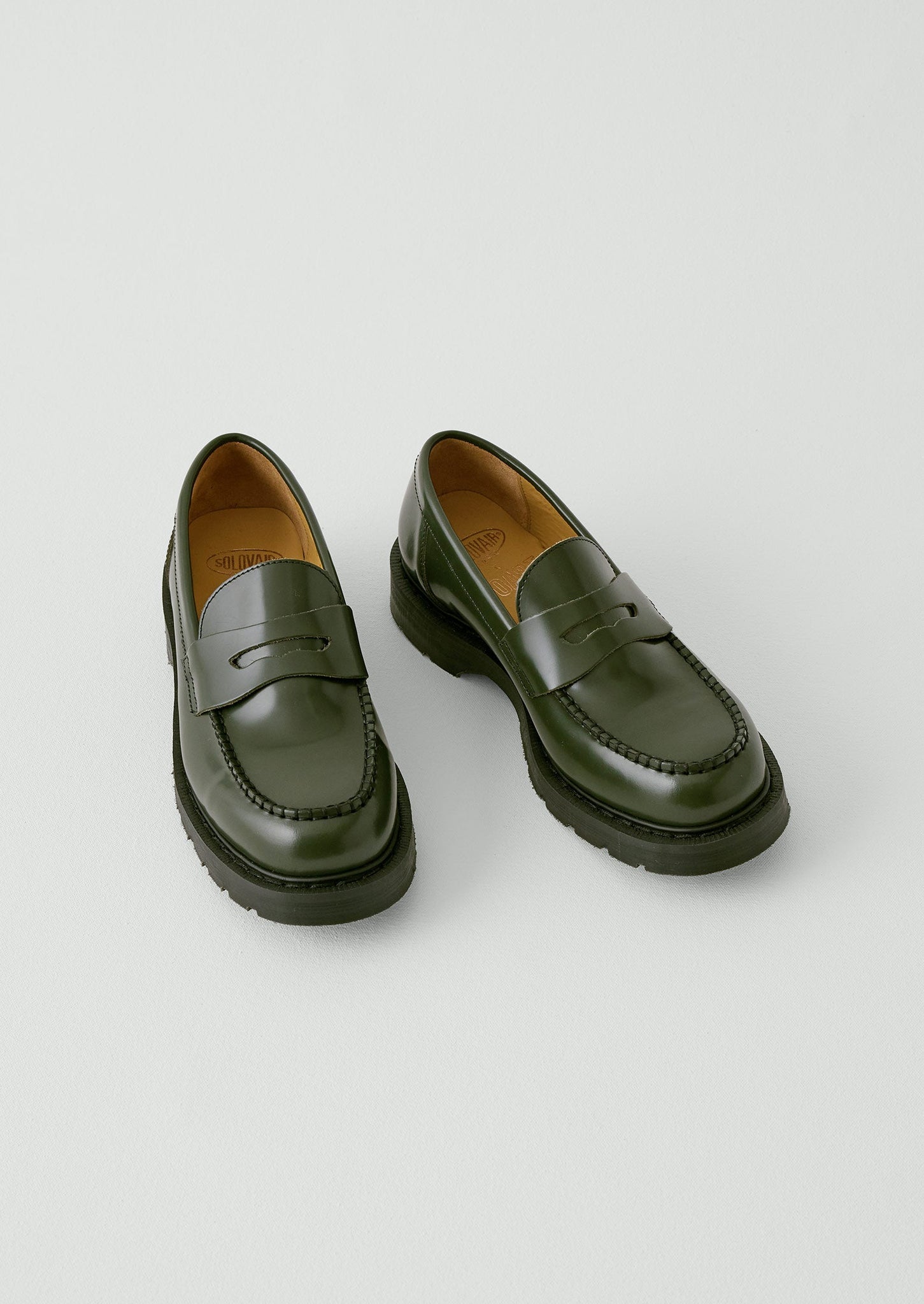 Solovair Loafers | Rich Olive | TOAST