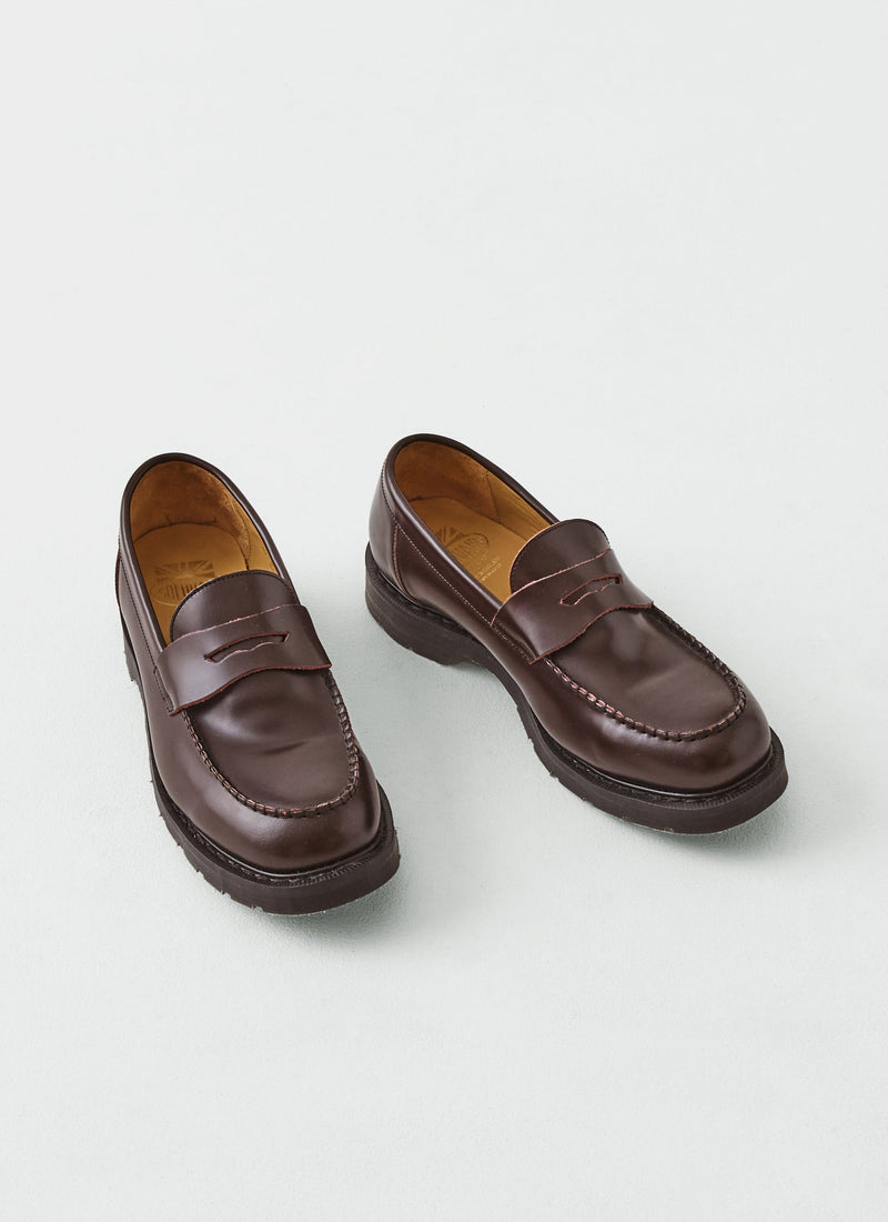 Solovair Leather Loafers | Cordovan