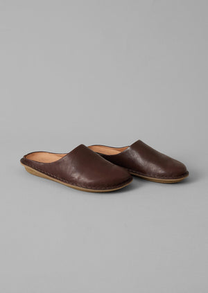 Vibae Roma Leather Mules | Cocoa Brown