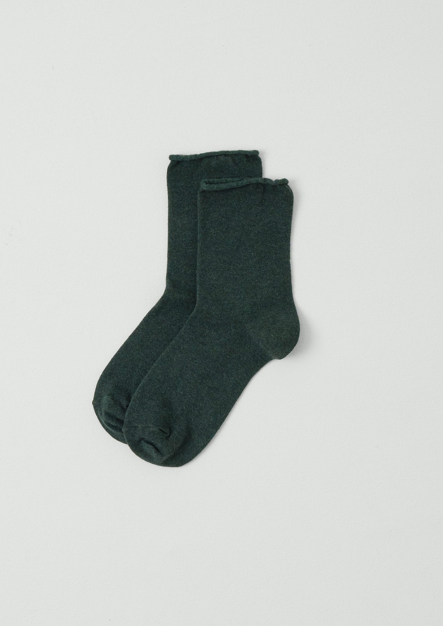 Fine Cotton Cashmere Socks | Deep Forest