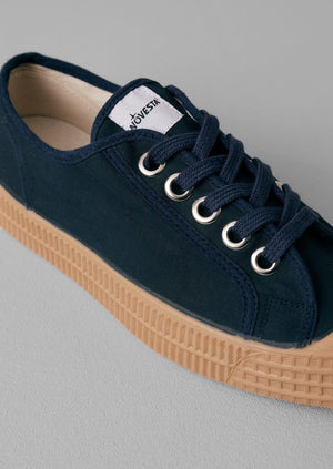 Novesta Star Master Waxed Cotton Plimsolls | Indigo