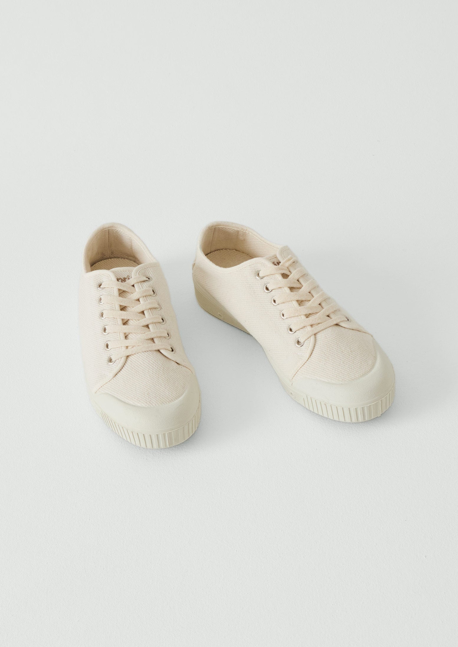 Spring Court Twill Plimsolls | Ecru | TOAST