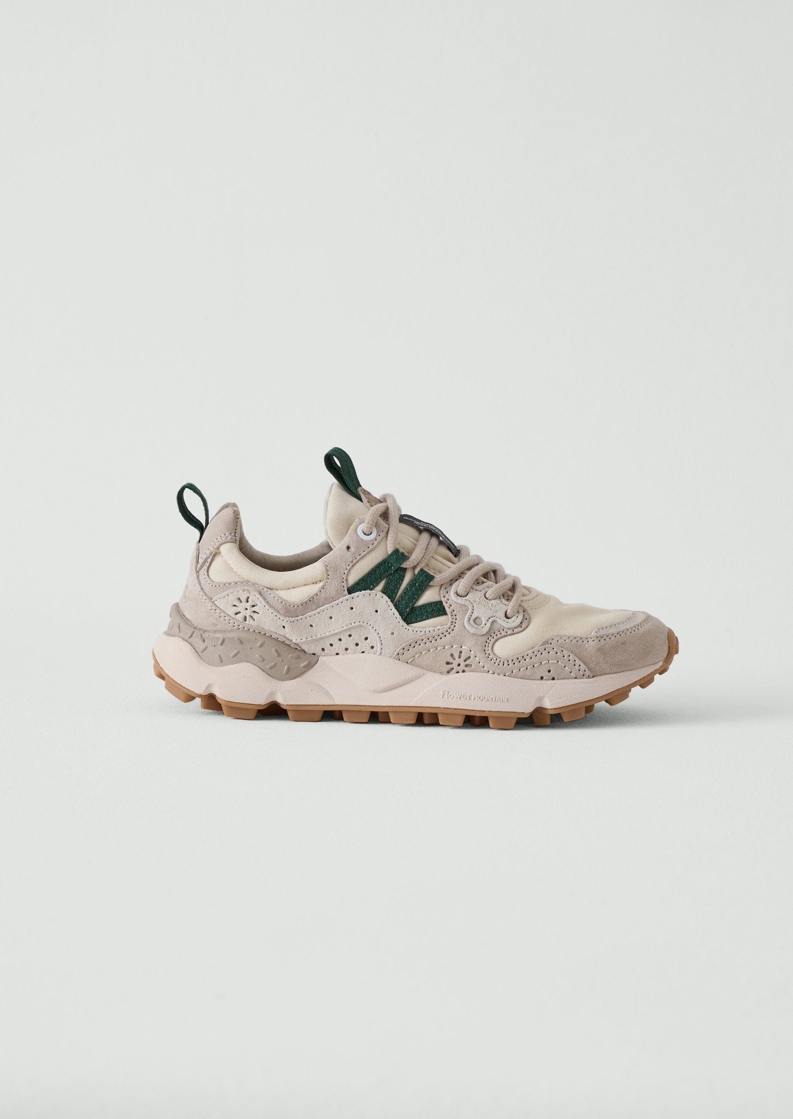 Flower Mountain Yamano Kaiso Sneakers | Green/Chalk Multi | TOAST