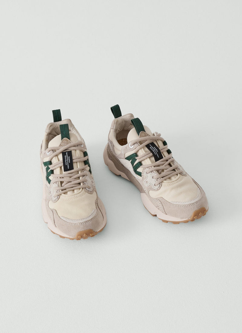 Flower Mountain Yamano Kaiso Sneakers | Green/Chalk Multi