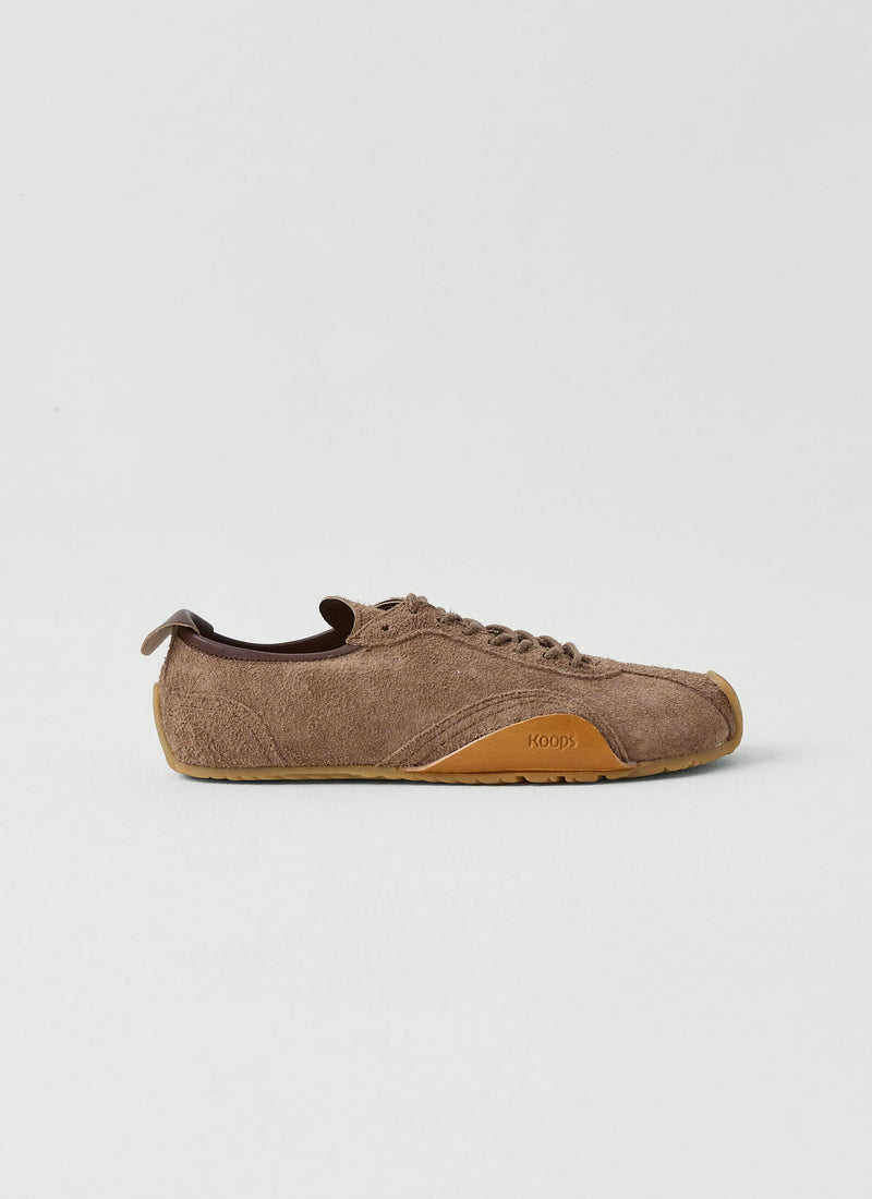 Koops Barefoot Suede Trainers | Wood