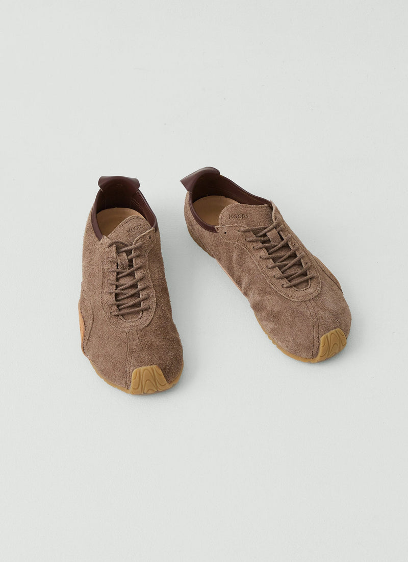 Koops Barefoot Suede Trainers | Wood
