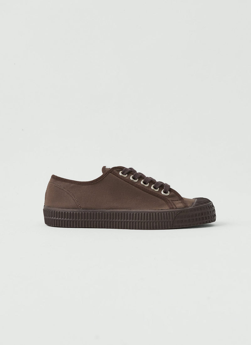 Novesta Star Master Waxed Cotton Plimsolls | Chocolate Brown