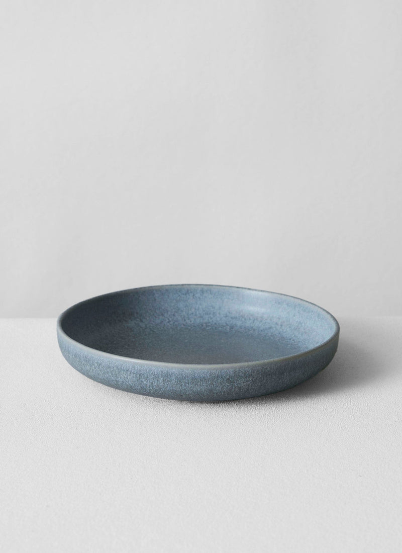 Cove Stoneware Deep Plate | Blue Grey