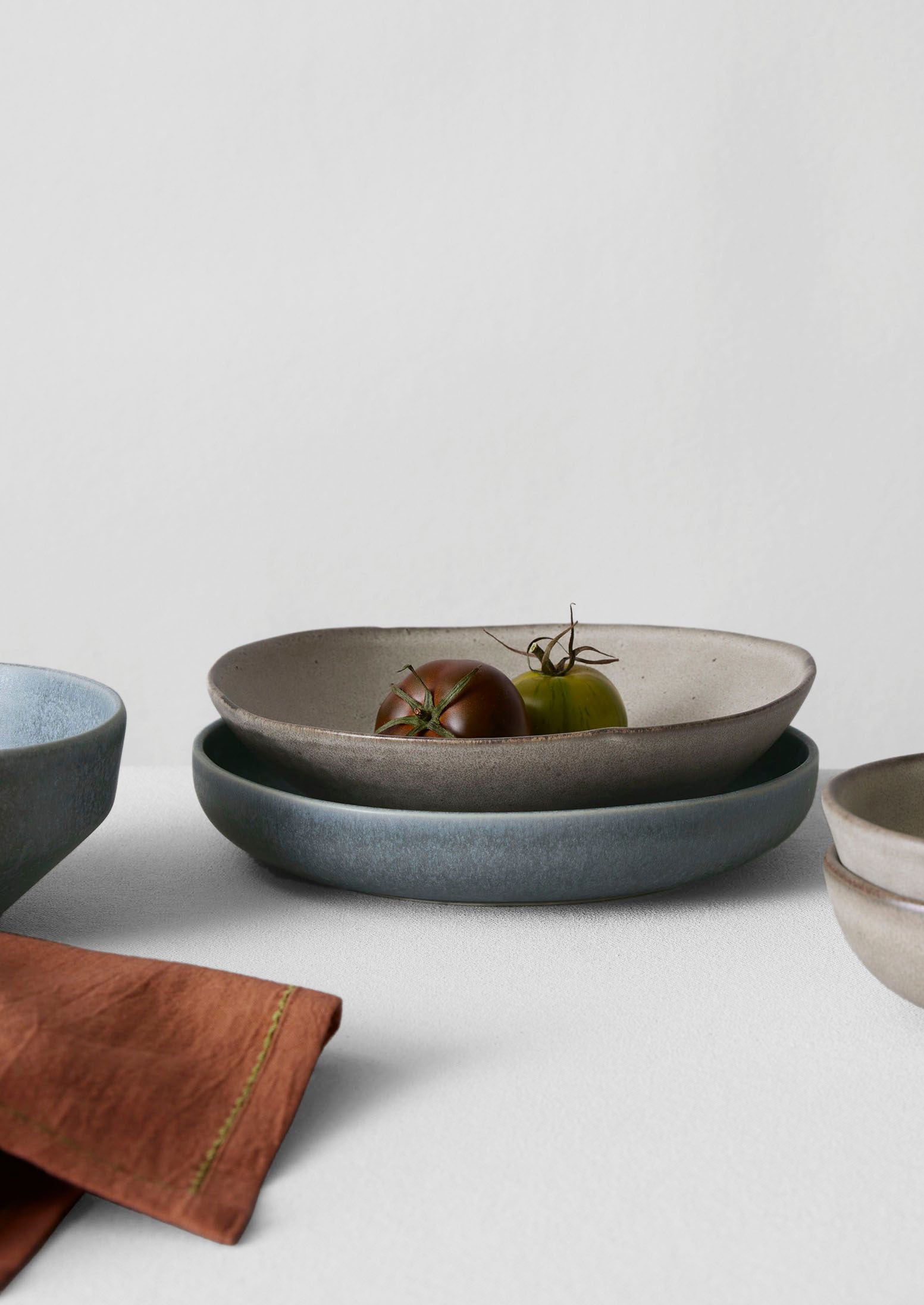 Cove Stoneware Deep Plate | Blue Grey | TOAST