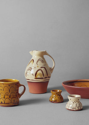 Frances Savage Egg Cup Set | Cream/Terracotta