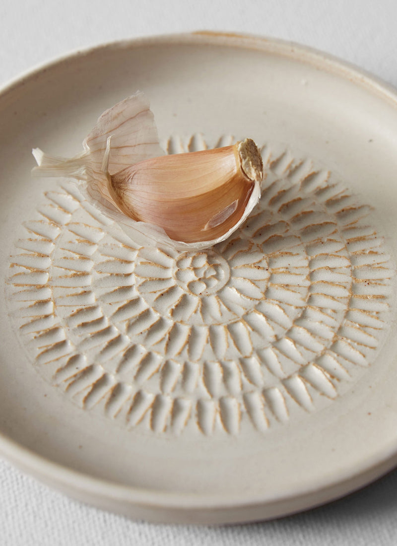 Rebecca Williams Garlic Grater | Matte White