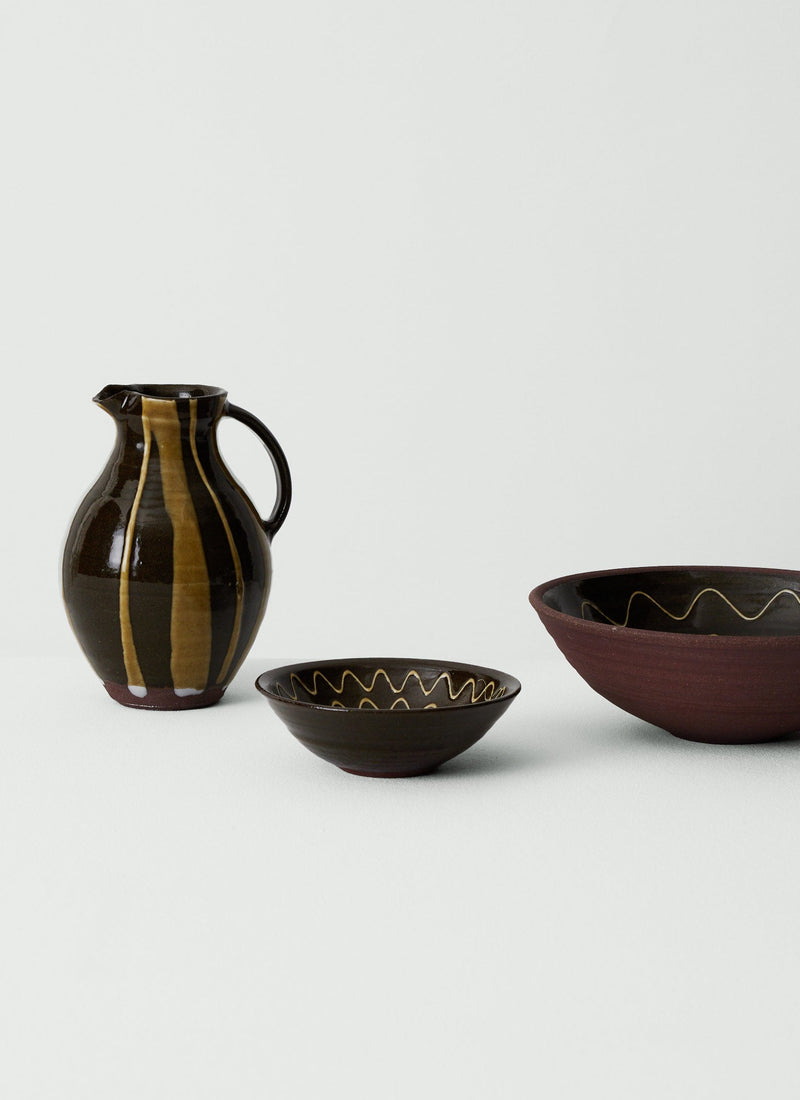 Lily Pearmain Flower Pattern Fruit Bowl | Peat/Terracotta