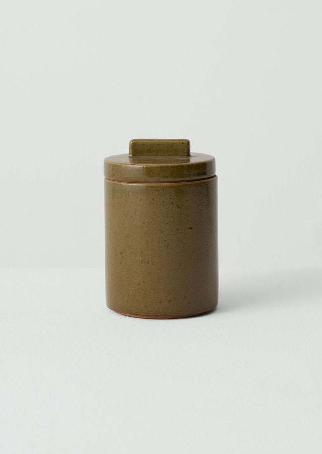 Cisco And The Sun Stoneware Storage Jar | Moss