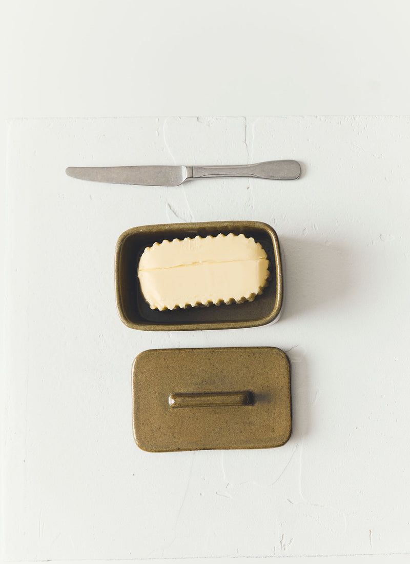 Cisco And The Sun Stoneware Butter Box | Moss