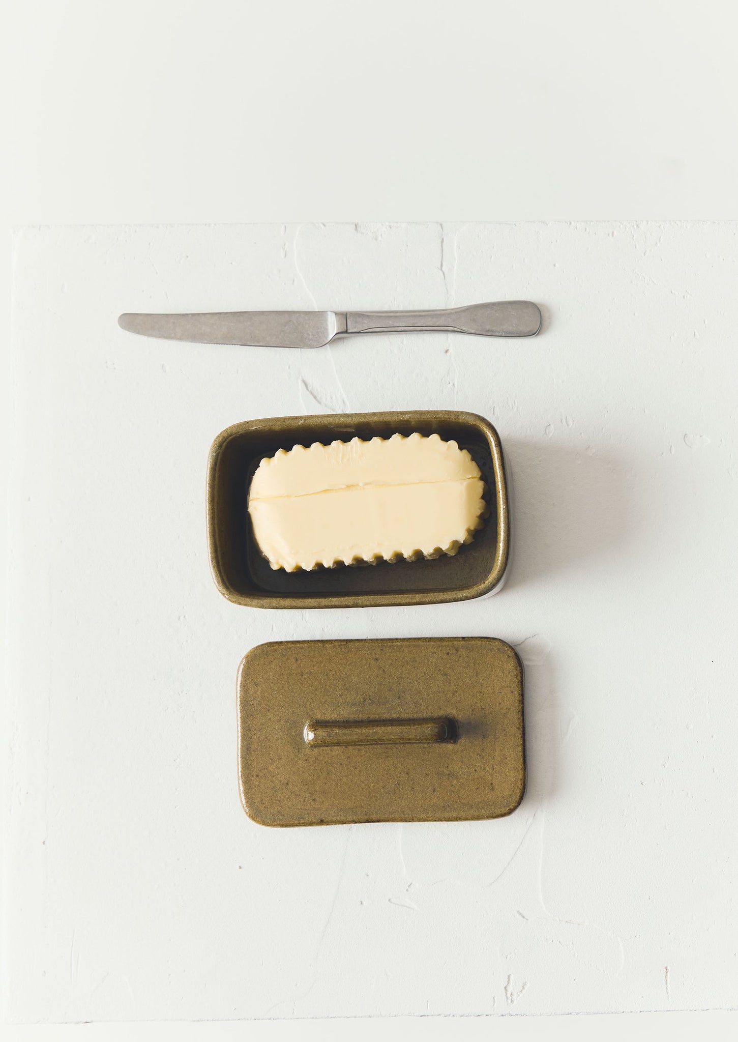 Cisco And The Sun Stoneware Butter Box | Moss