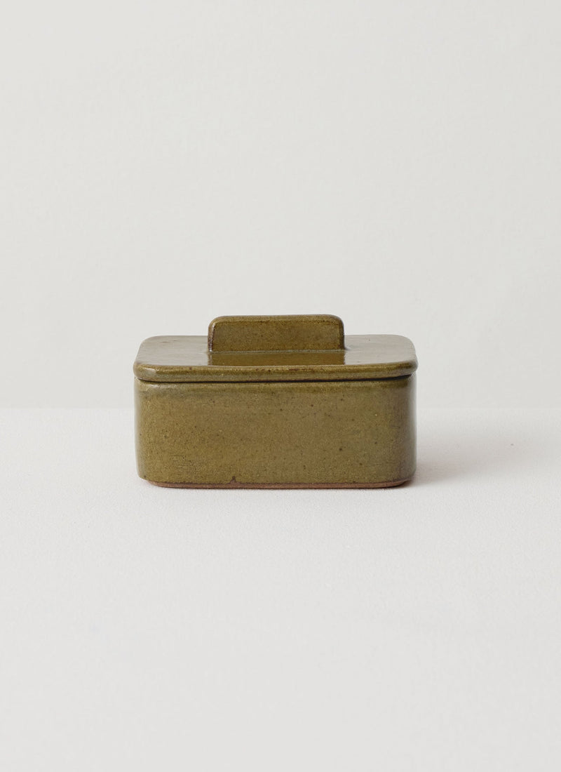 Cisco And The Sun Stoneware Butter Box | Moss