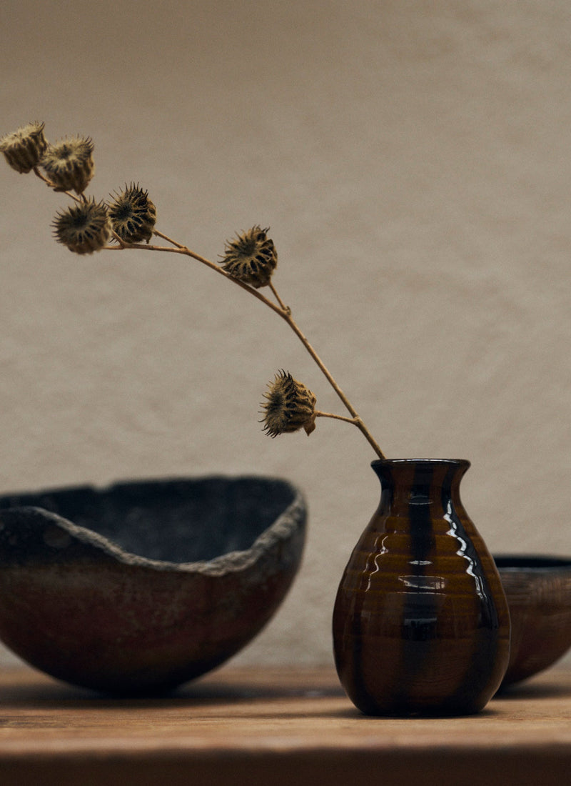 Rob Towler Slipware Bud Vase | Honey