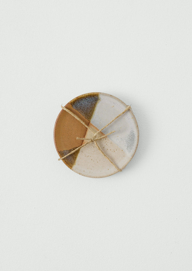 Liz Vidal Dipped Coaster Set | Rust/Grey | TOAST