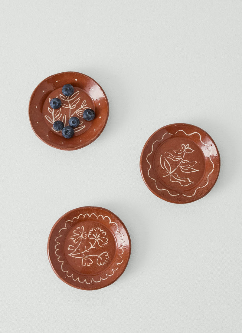 Celia Wood Rosemary Trinket Dish | Terracotta/Rosemary