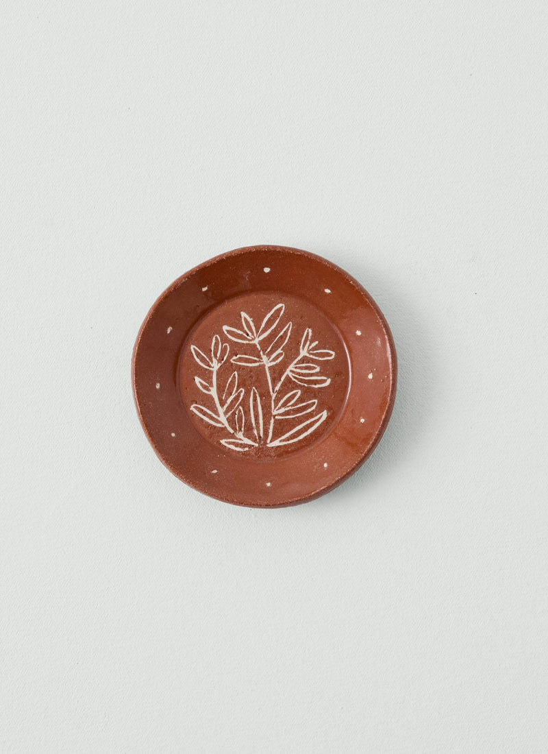 Celia Wood Rosemary Trinket Dish | Terracotta/Rosemary