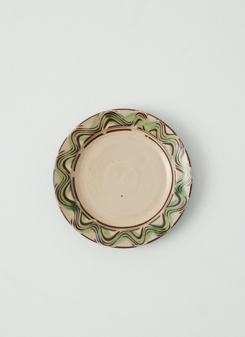 Matt Grimmitt Slipware Plate | Cream/Terracotta
