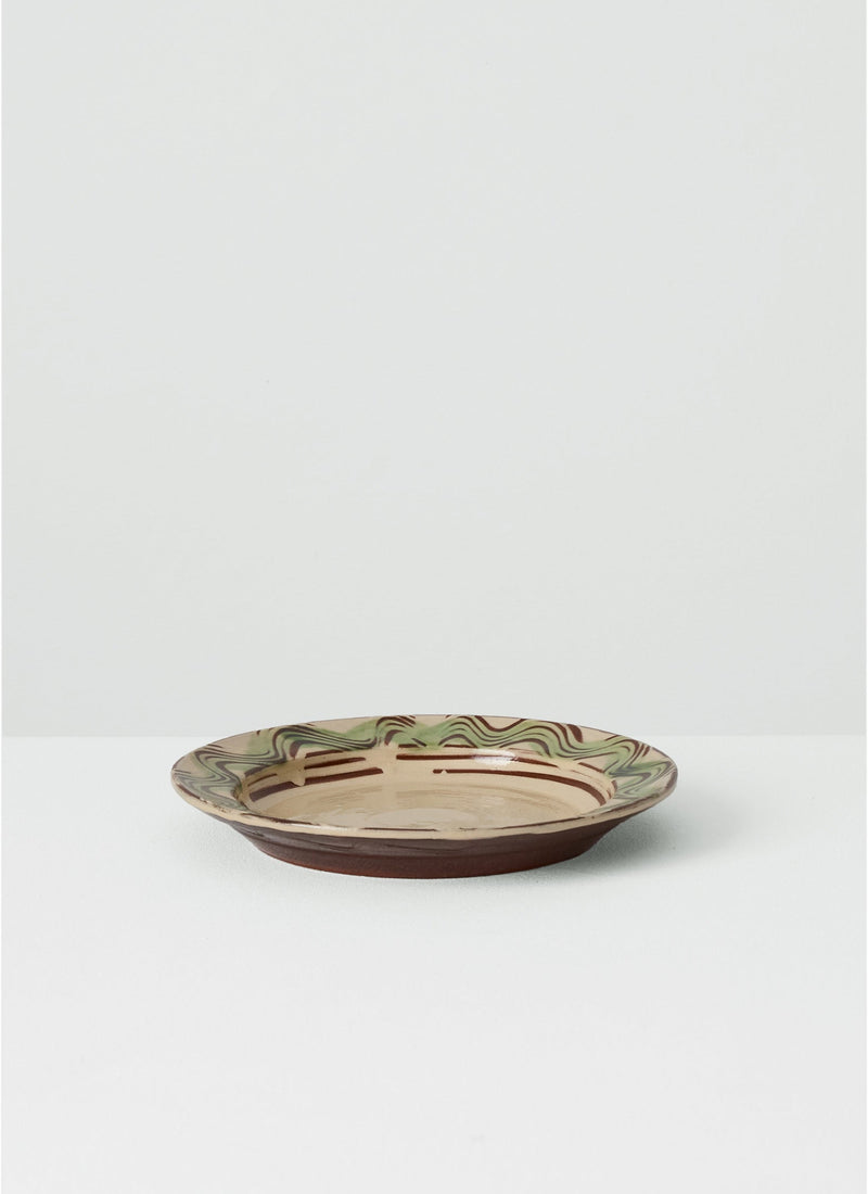 Matt Grimmitt Slipware Plate | Cream/Terracotta