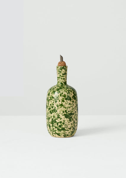 Cortona Splatter Oil Pourer | Cream/Leaf