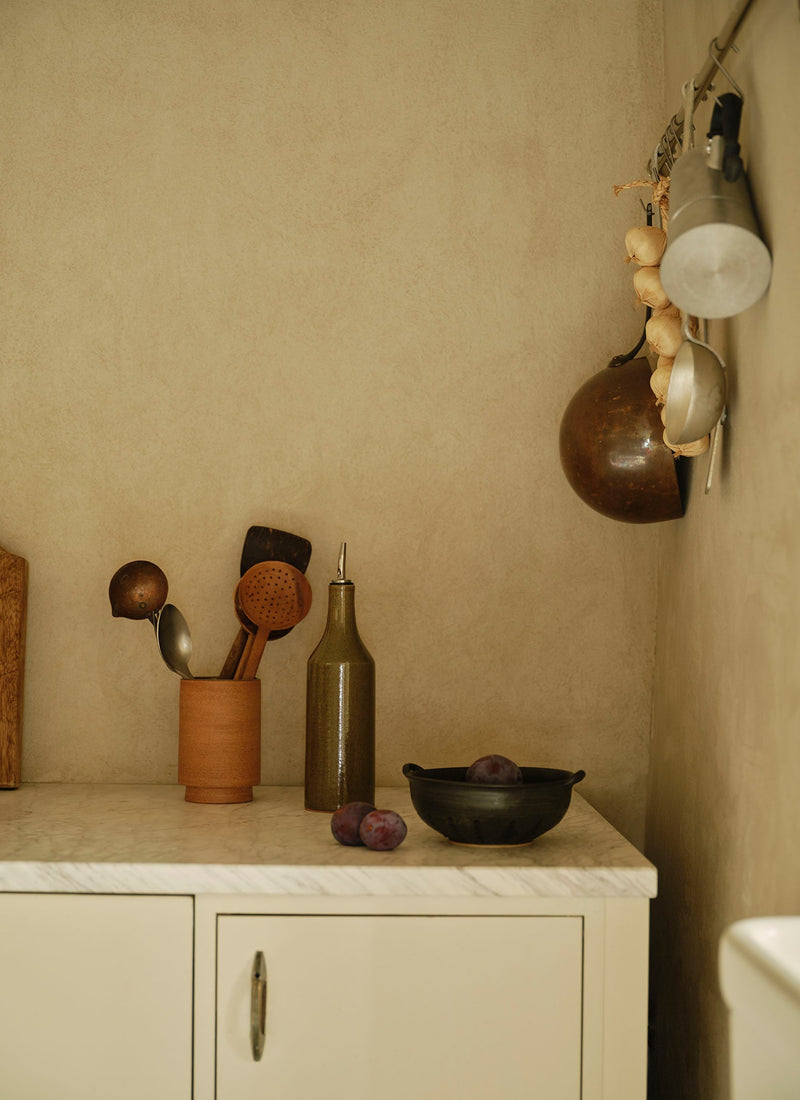 Cisco And The Sun Stoneware Oil Pourer | Moss