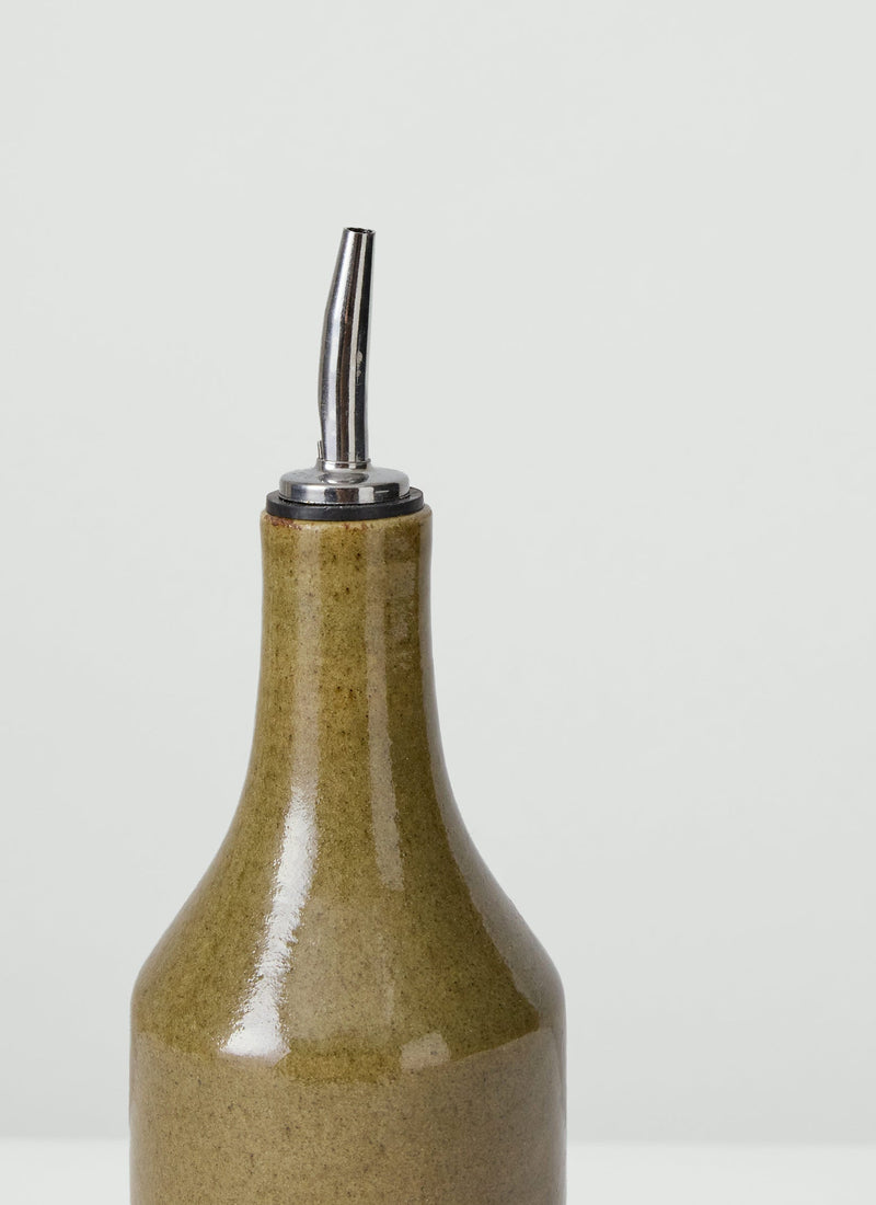 Cisco And The Sun Stoneware Oil Pourer | Moss