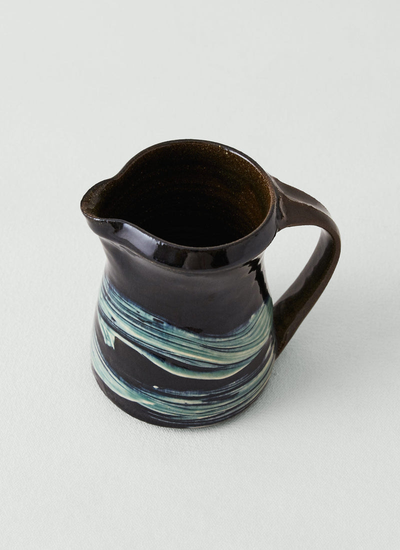 US Kat Wheeler Slipware Jug | Ink/Dove
