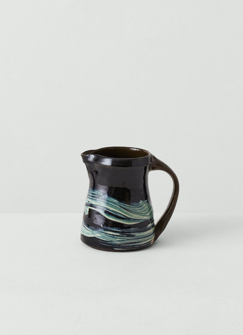 US Kat Wheeler Slipware Jug | Ink/Dove