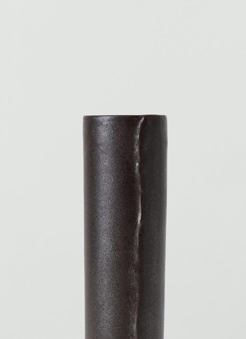 Tom Lawson Small Cylindrical Vase | Dark Chocolate
