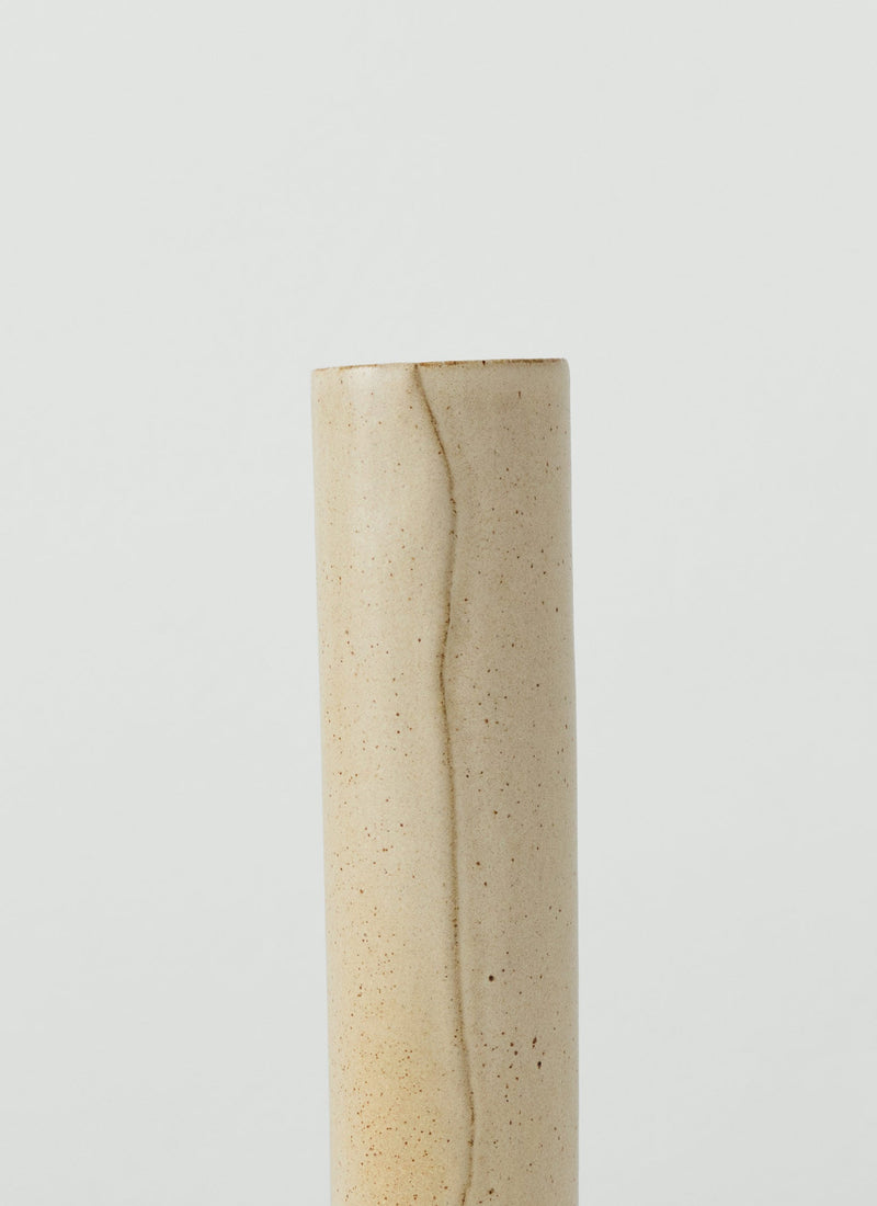 Tom Lawson Medium Cylindrical Vase | Chalk