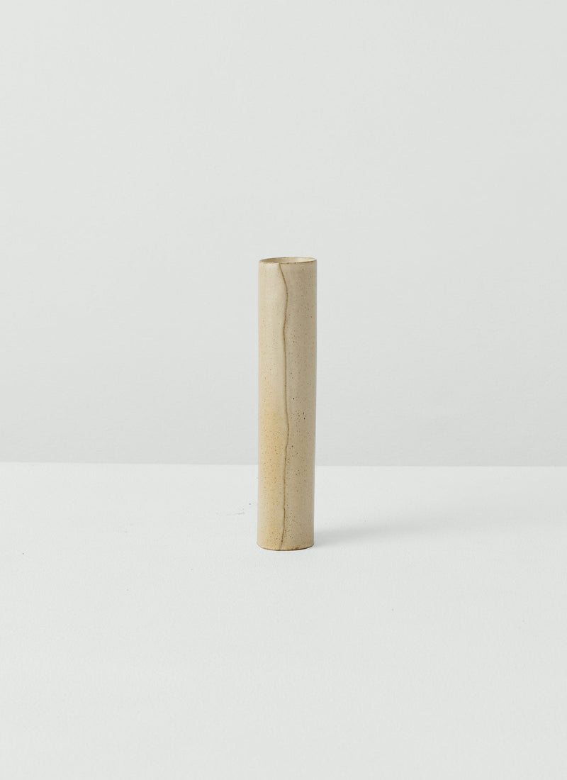 Tom Lawson Medium Cylindrical Vase | Chalk