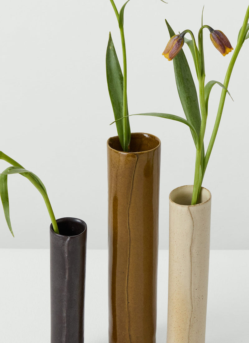 Tom Lawson Large Cylindrical Vase | Honey
