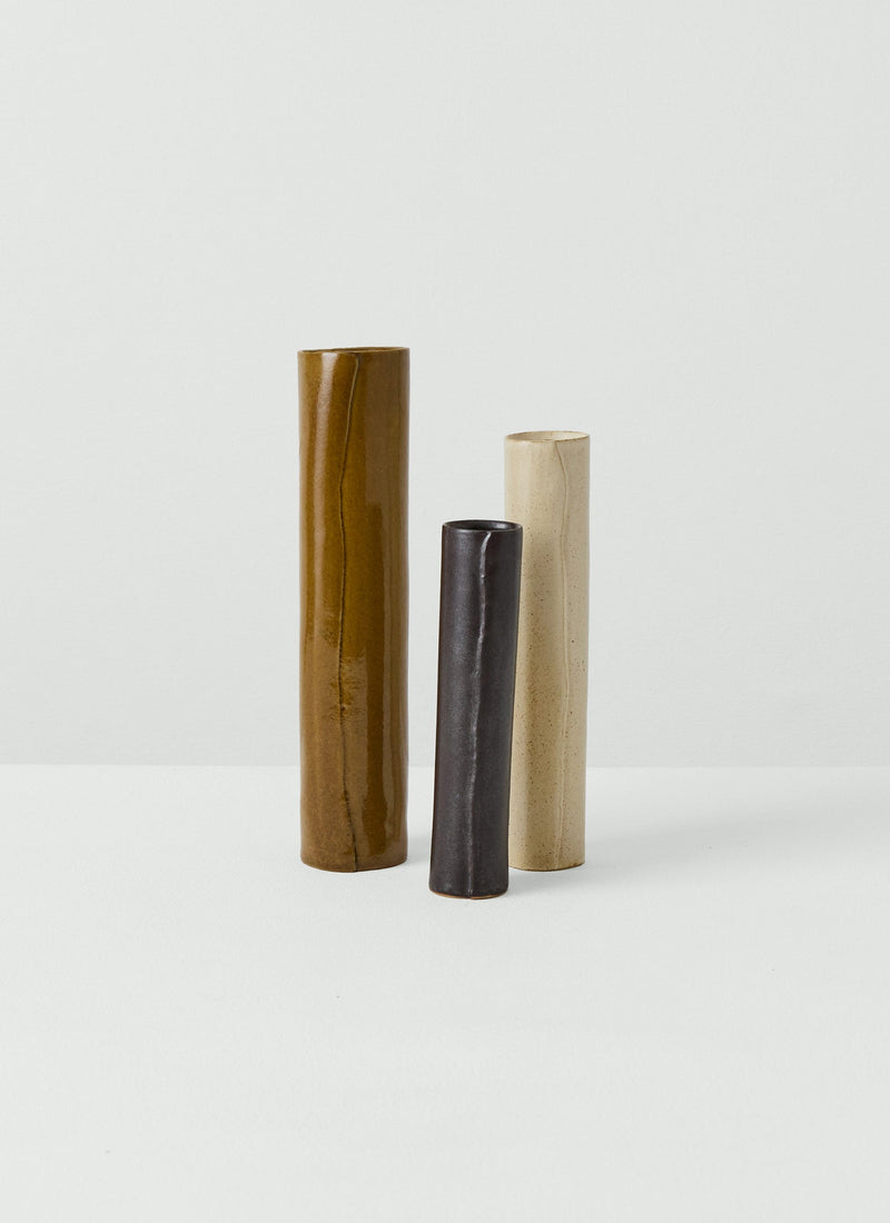 Tom Lawson Large Cylindrical Vase | Honey