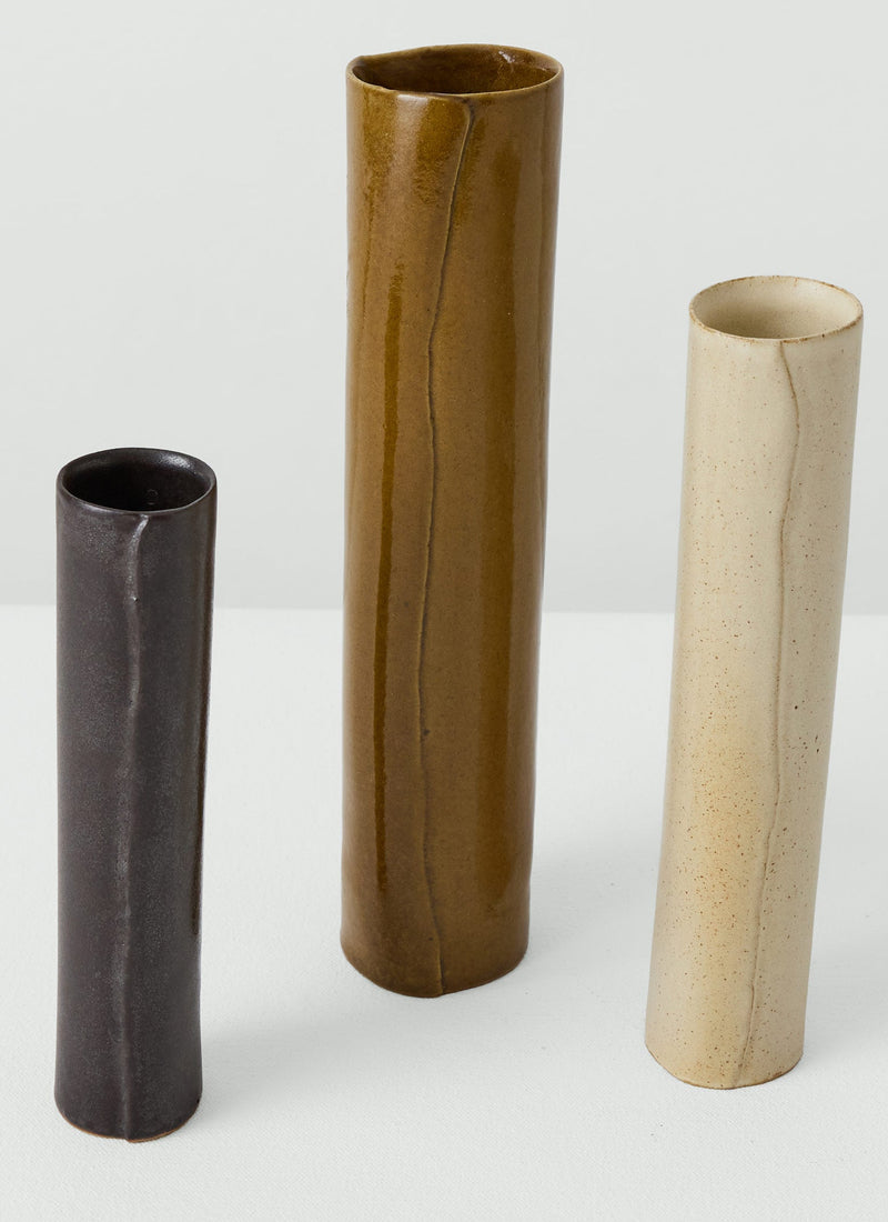 Tom Lawson Large Cylindrical Vase | Honey