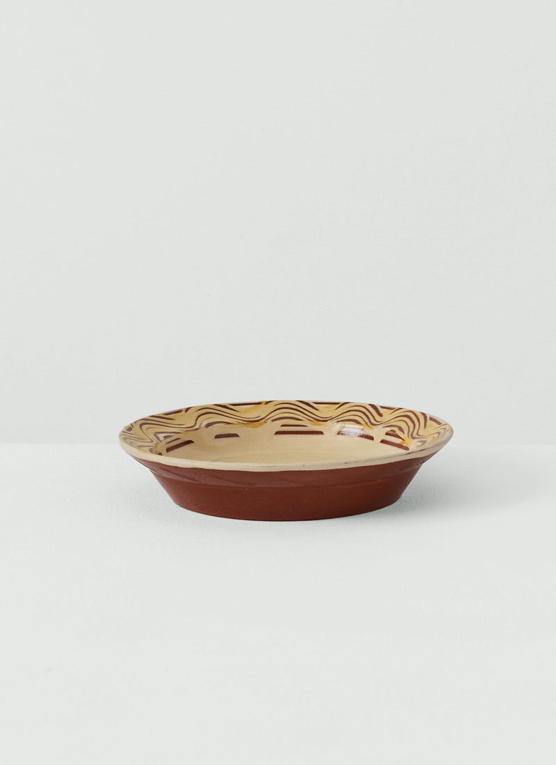 Matt Grimmitt Slipware Plate | Pale Yellow/Cream