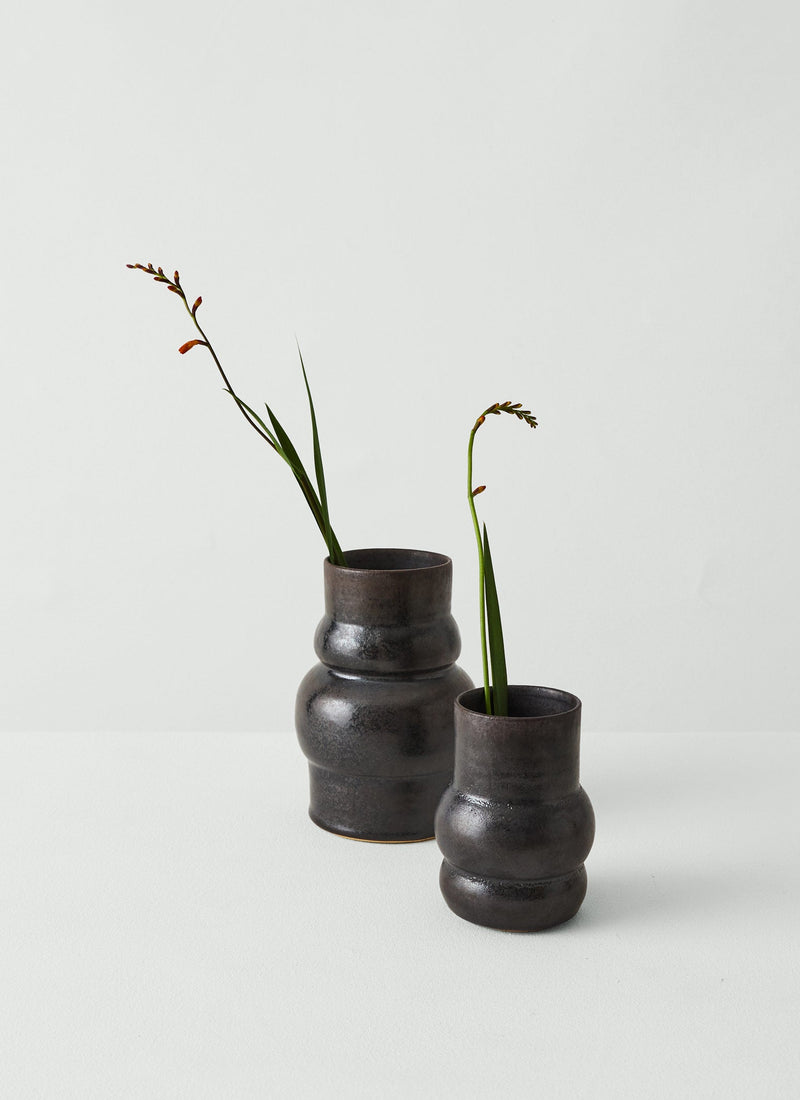 Soweh Wood Fired Vase | Carbon Black