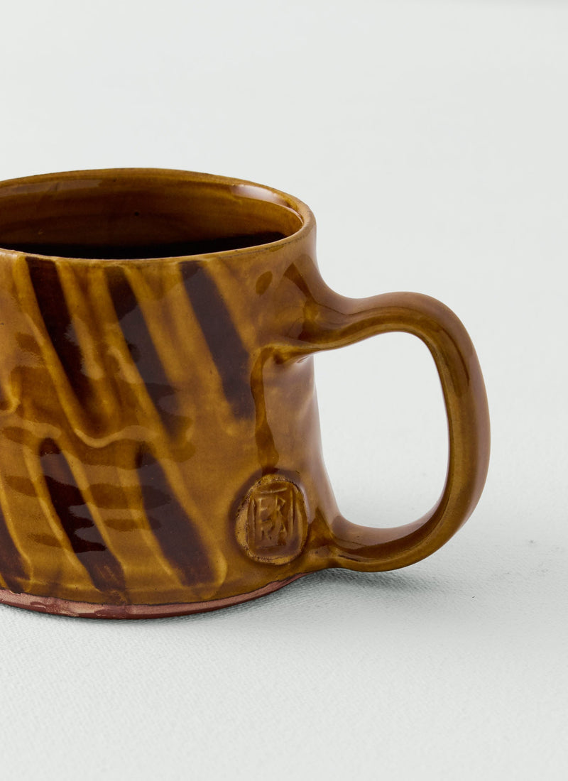 Erica Taylor Low Slipware Mug | Honey