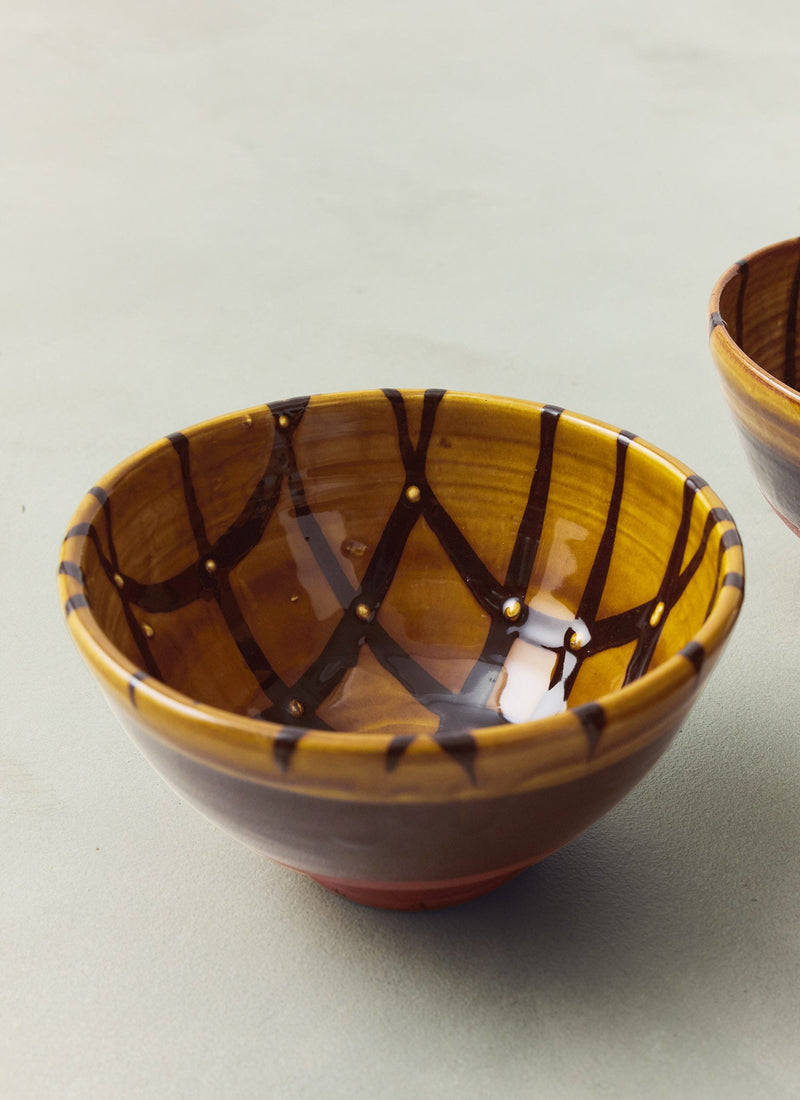 Erica Taylor Low Slipware Bowl | Honey