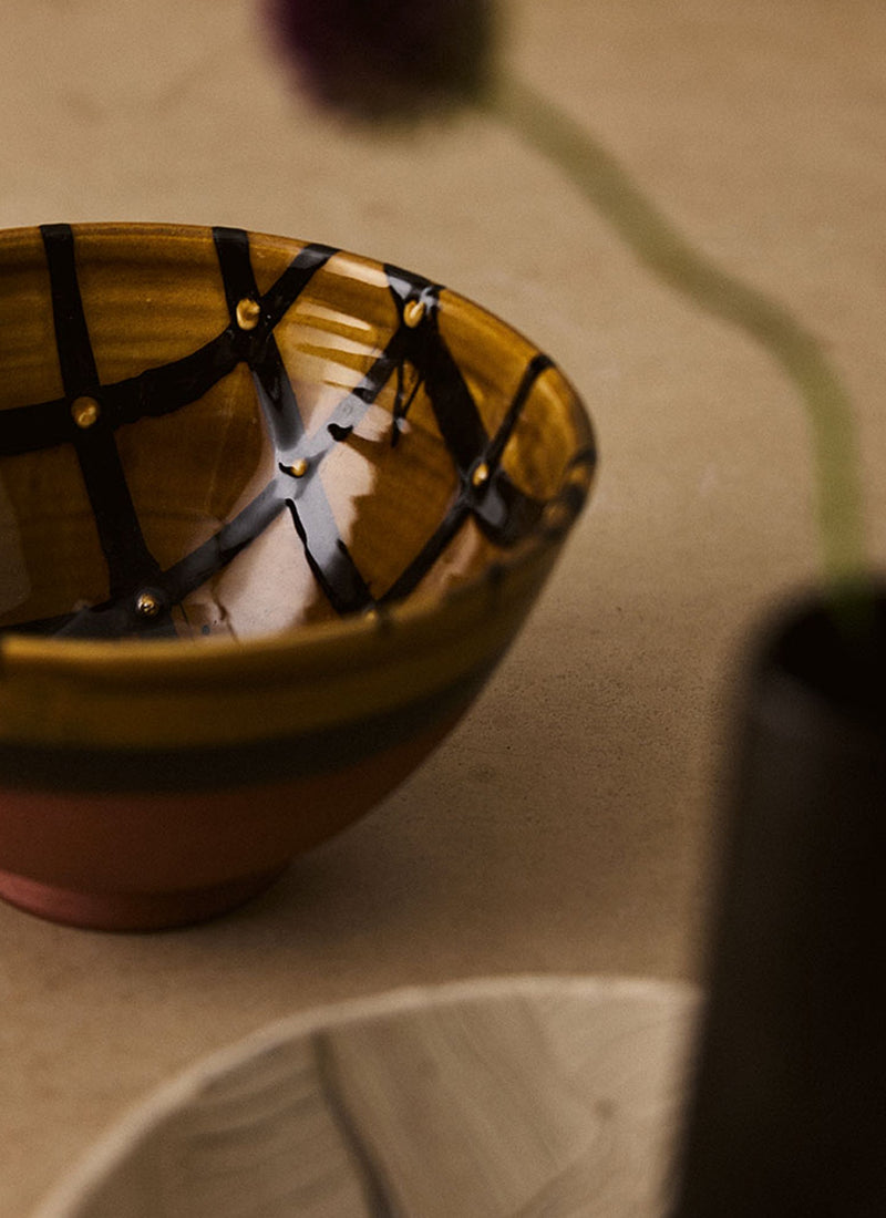 Erica Taylor Low Slipware Bowl | Honey