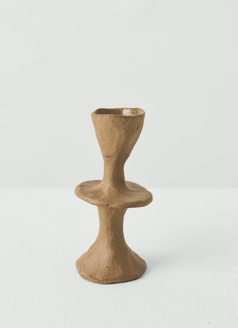 New Talk Studios Small Candlestick | Clay